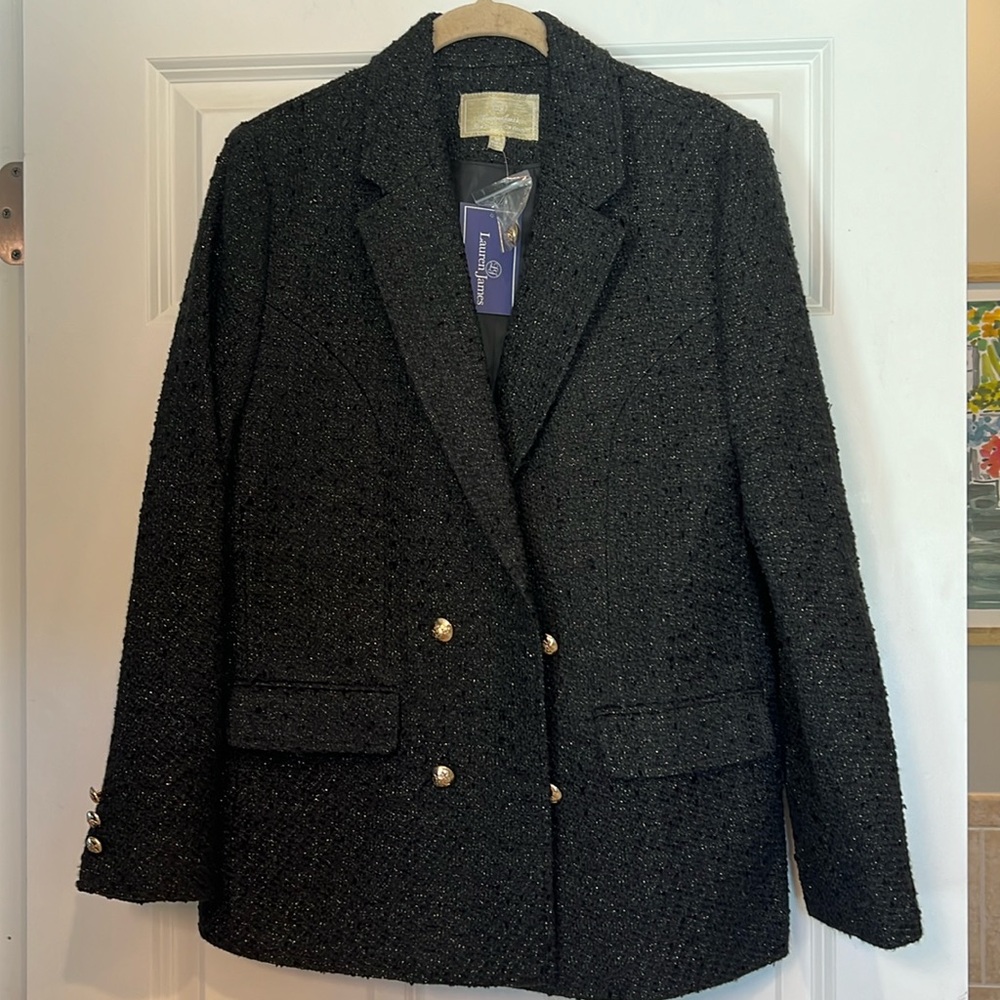 NWT Lauren James Black Blazer